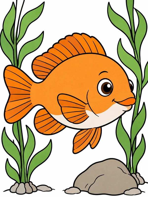 Colored drawing of a garibaldi