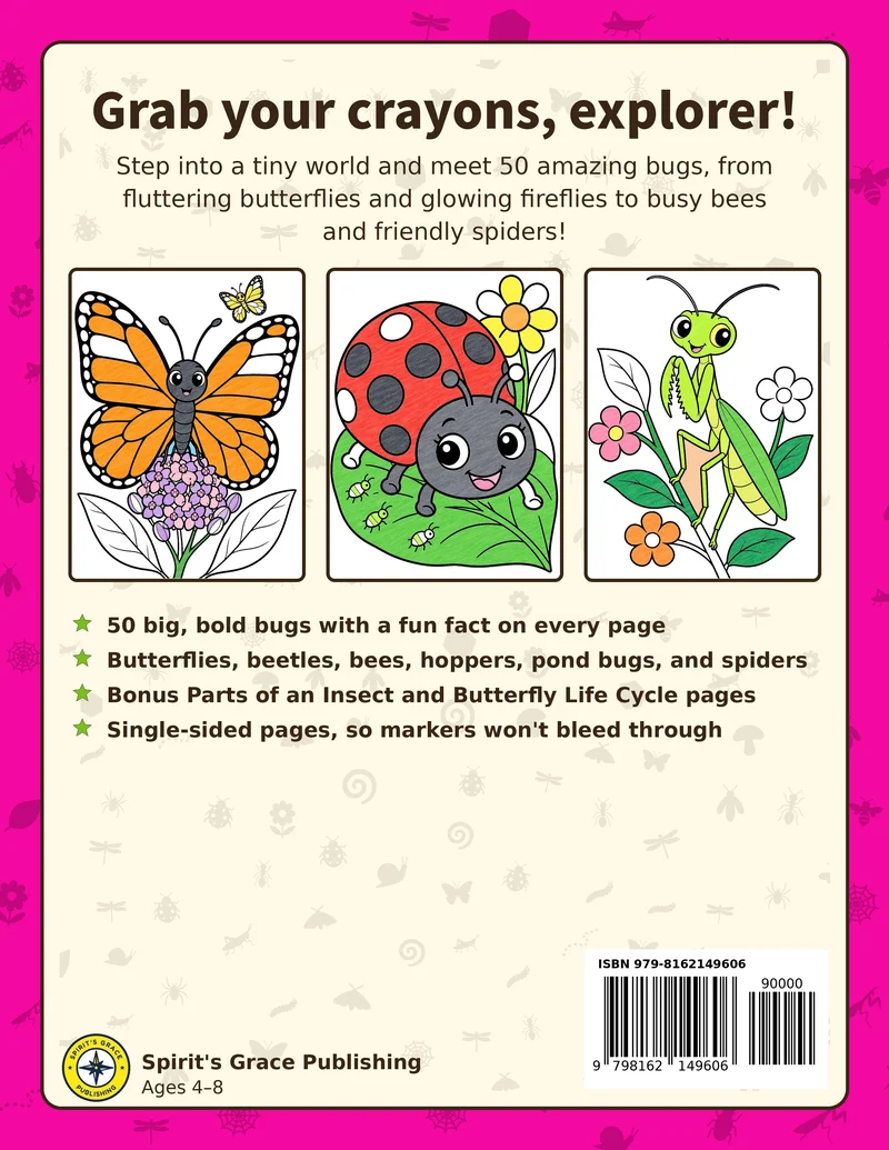 Back cover of Wild Explorers Bugs & Butterflies