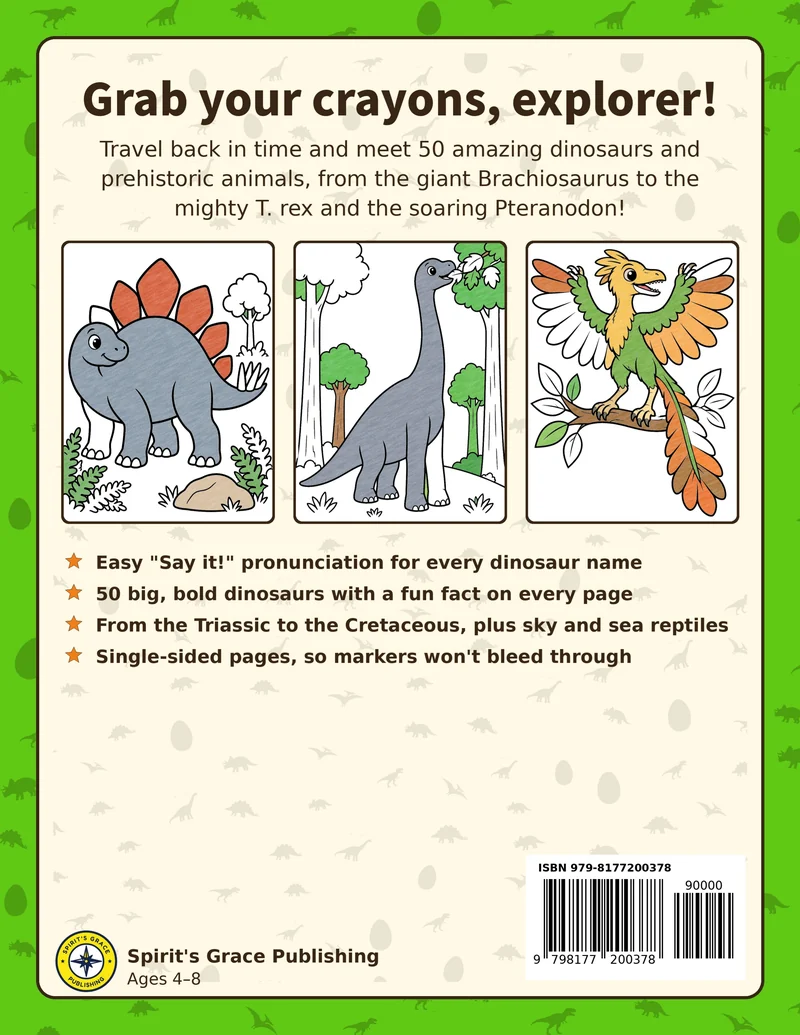 Back cover of Wild Explorers Dinosaurs