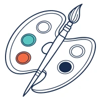 Artist's color palette